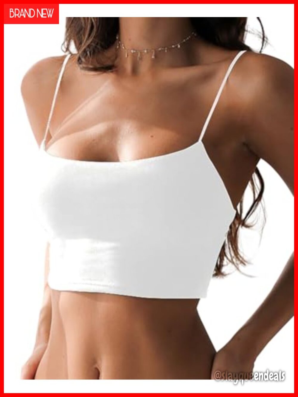 Spaghetti Strap Cami Crop Top Slim Fitted Modal Spandex Yoga Tank